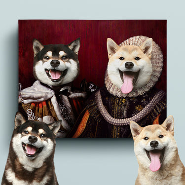 King and Queen 2 Pets in 1 Canvas